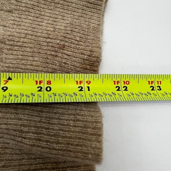 Vintage EVAN PICONE Wool Angora Blend Turtleneck Sweater Beige Size Large - Picture 7 of 7